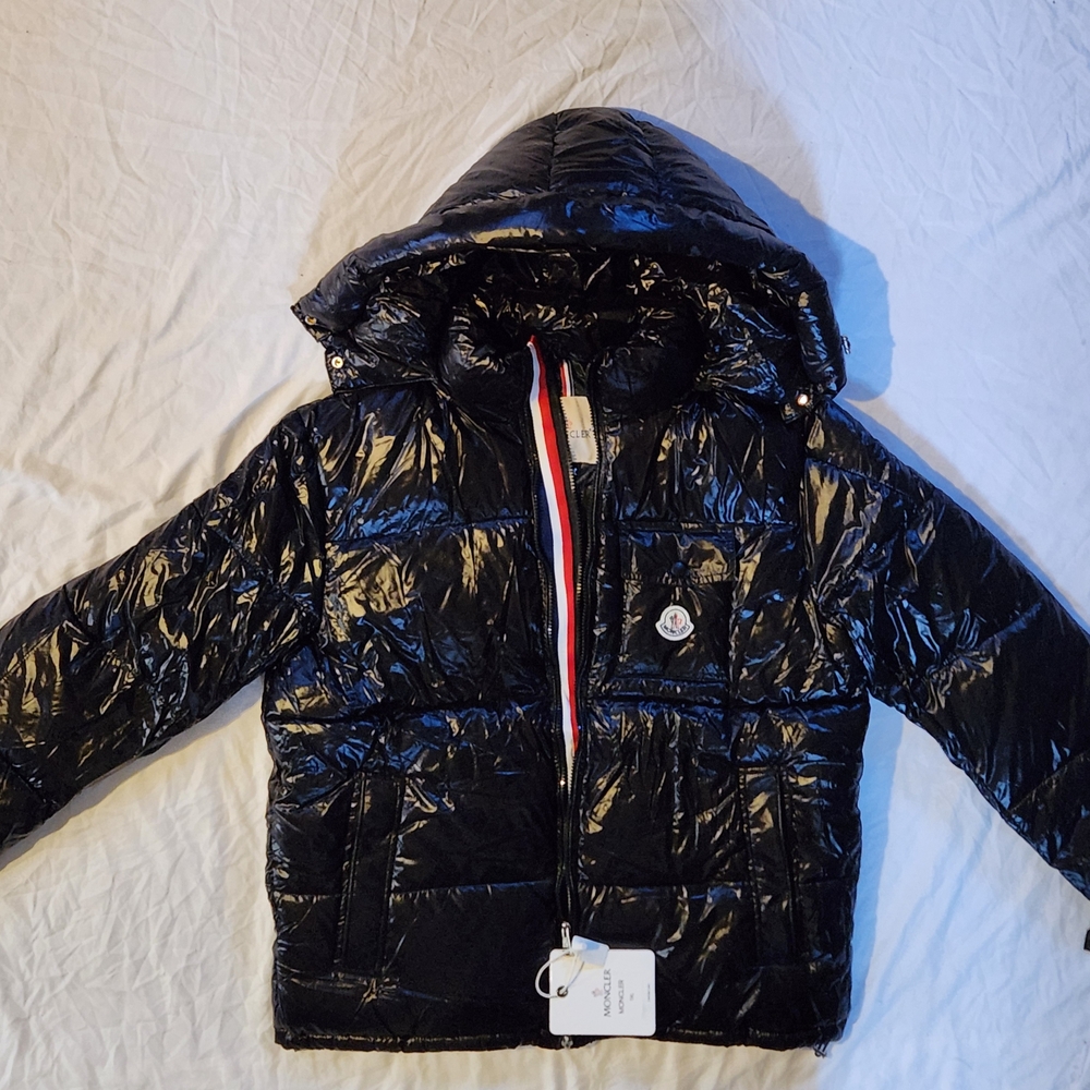 Moncler Shiny Black Puffer Jacket Brand New With Tags Size XL